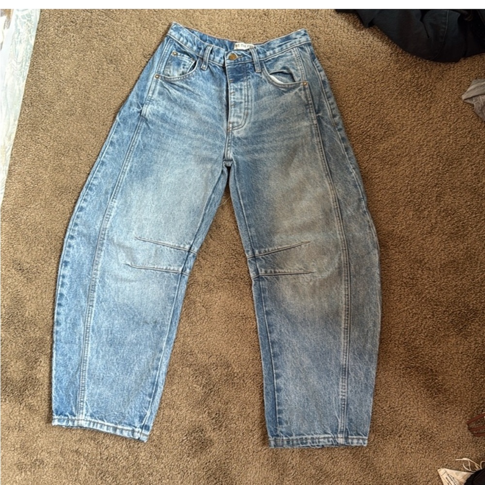 We The Free Relaxed Blue Jeans with Natural Fading